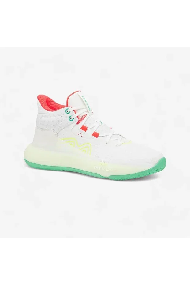 Tarmak Adult Basketball Shoes - White - SE 500