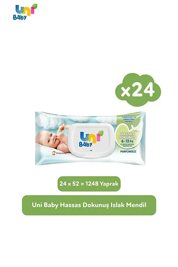 Hassas Dokunuş Wet Wipes 52 pcs X 24 Pack