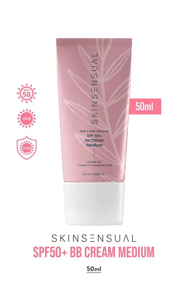 SPF50+ PA++++ Concealer BB Cream Medium 50 ml | Anti-Spot, Bright Skin Appearance | UVA+UVB Protection