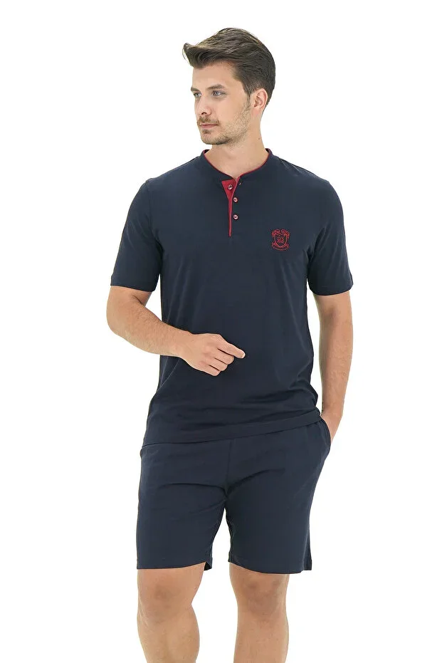 D'S Damat Regular Fit Cotton Shorts Set K.NAVY