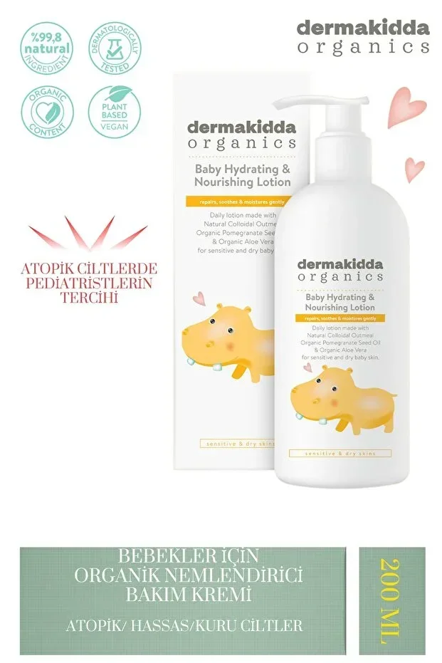 Organic Moisturizing and Nourishing Lotion 200 ml