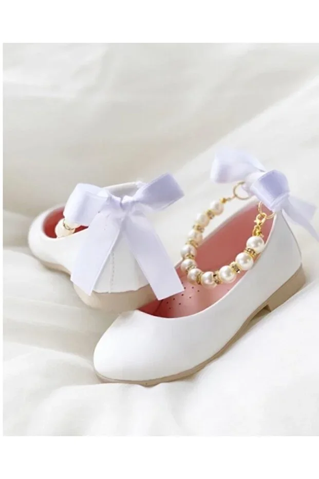 Girl's Beaded Ballet Flats