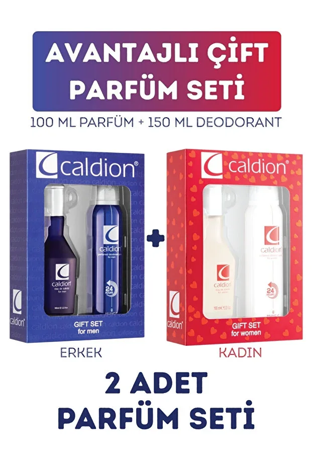 Advantageous Double Perfume Set (2 Perfumes 100 ml + 2 Deodorants 150 ml)