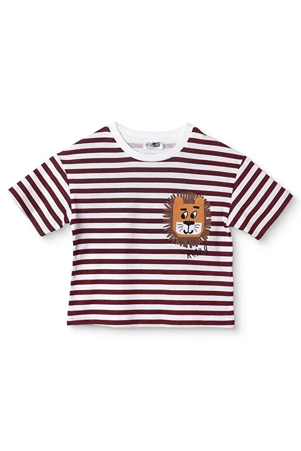 HelloBaby Boys T-Shirt Animal Print Round Neck Short Sleeve