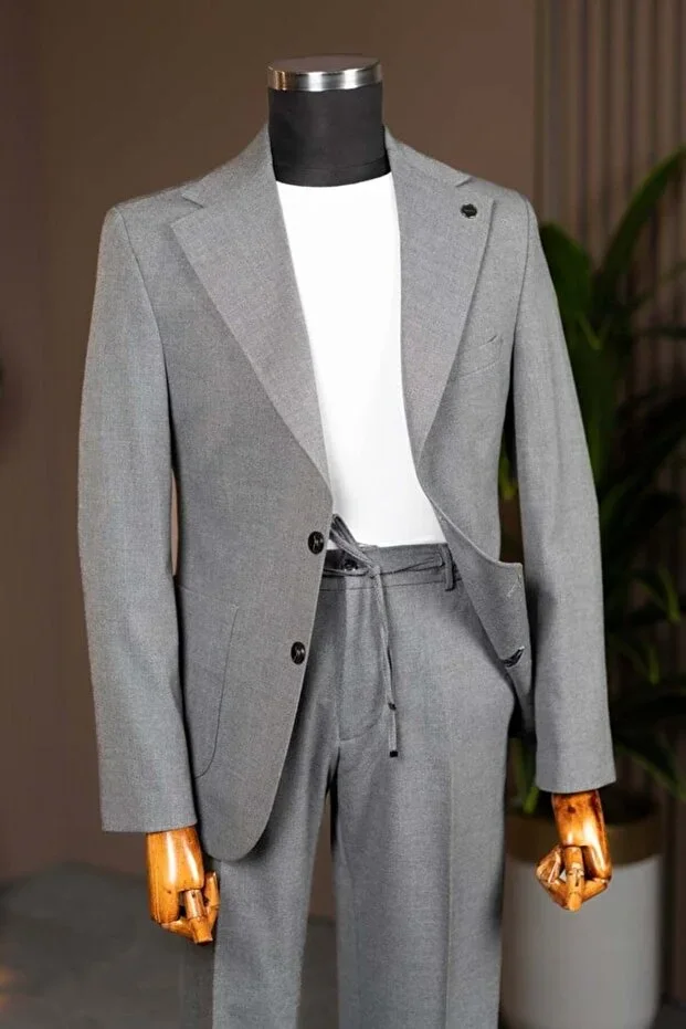 Stringed Sports Suit(8432-8419-8395) Grey