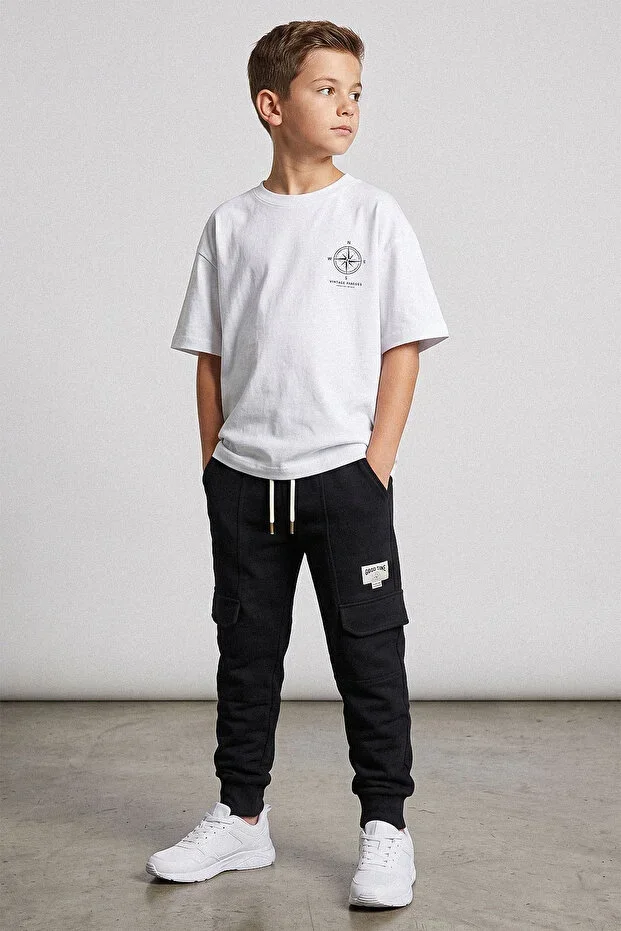 Good Time Paçası Elastic Waistband Boys' Sweatpants - 26Y 25486