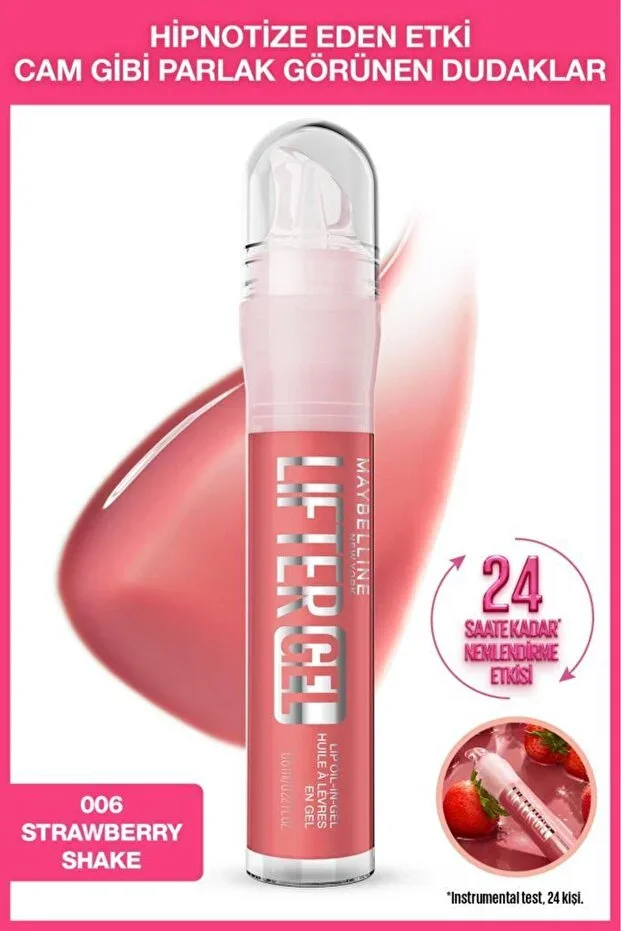 Lifter Gel Extra Shiny and Moisturizing Lip Gloss - 06 Strawberry Shake