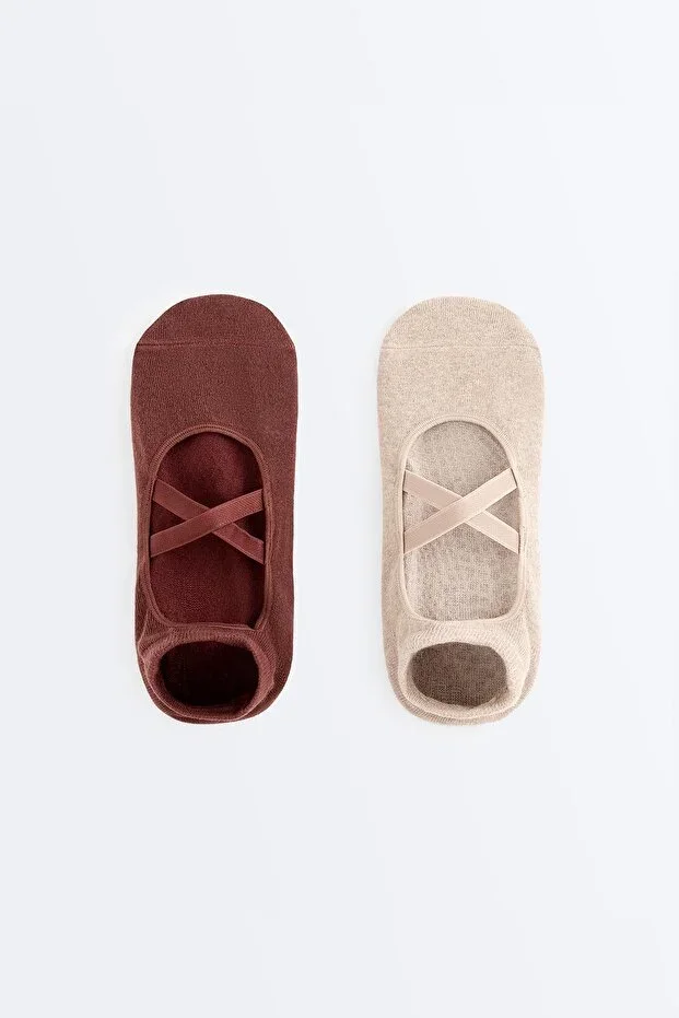 2-Pack Yoga & Pilates Sneaker Socks