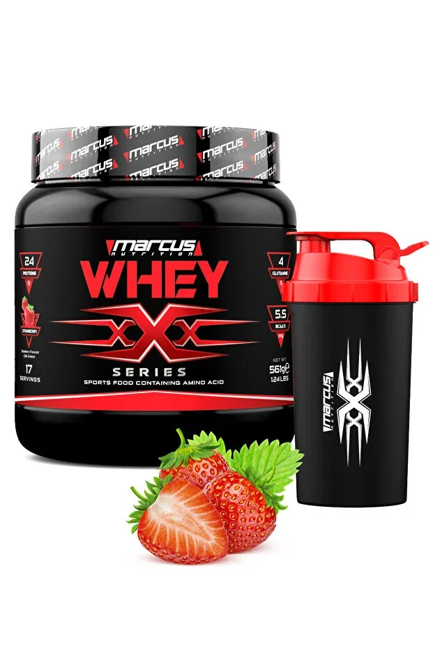 Marcus Whey Protein Powder X Series 561 G (STRAWBERRY FLAVORED)