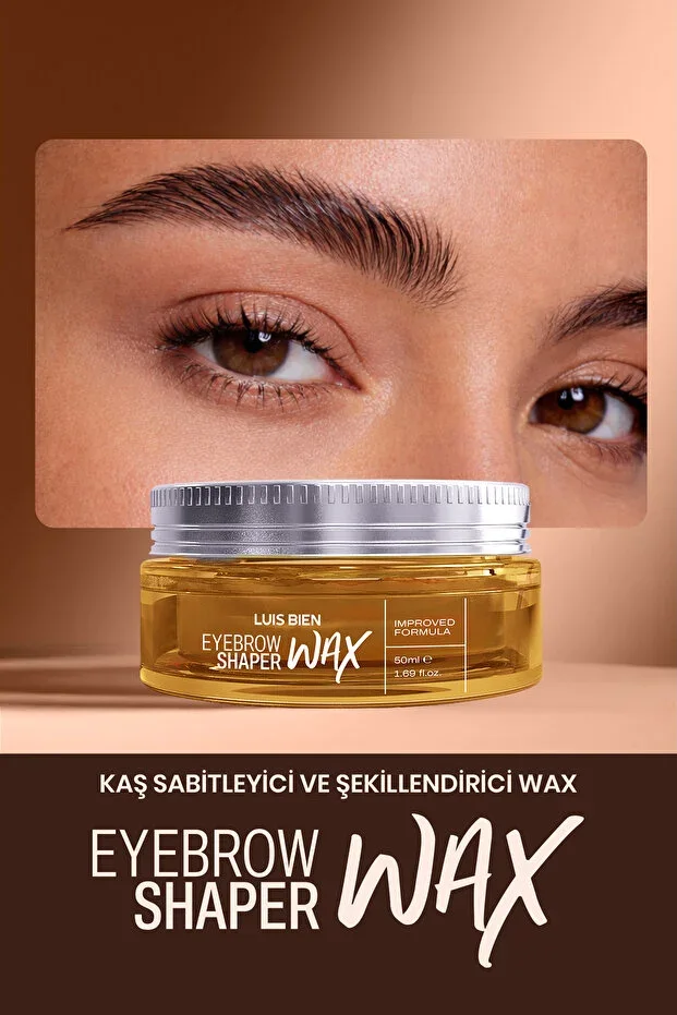 Luis Bien Lamination Effect Eyebrow Fixing Wax 50 ml – Trichogen & Castor Oil, No Residue