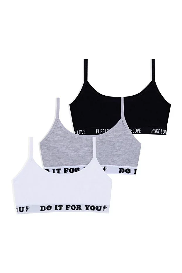 Girls 3-Pack Spaghetti Strap Half Undershirt