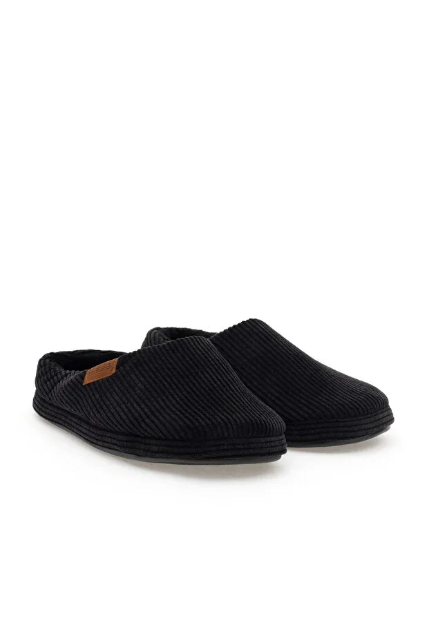Men's Black House Slippers 50295486-VR046