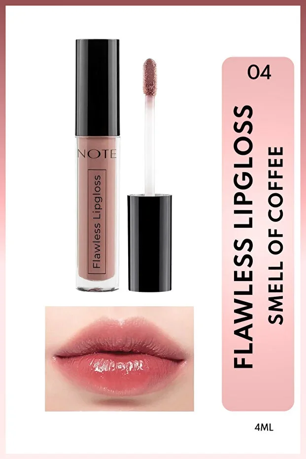 Flawless Lipgloss Moisturizing Lip Gloss - 04 Smell Of Coffee - Nude