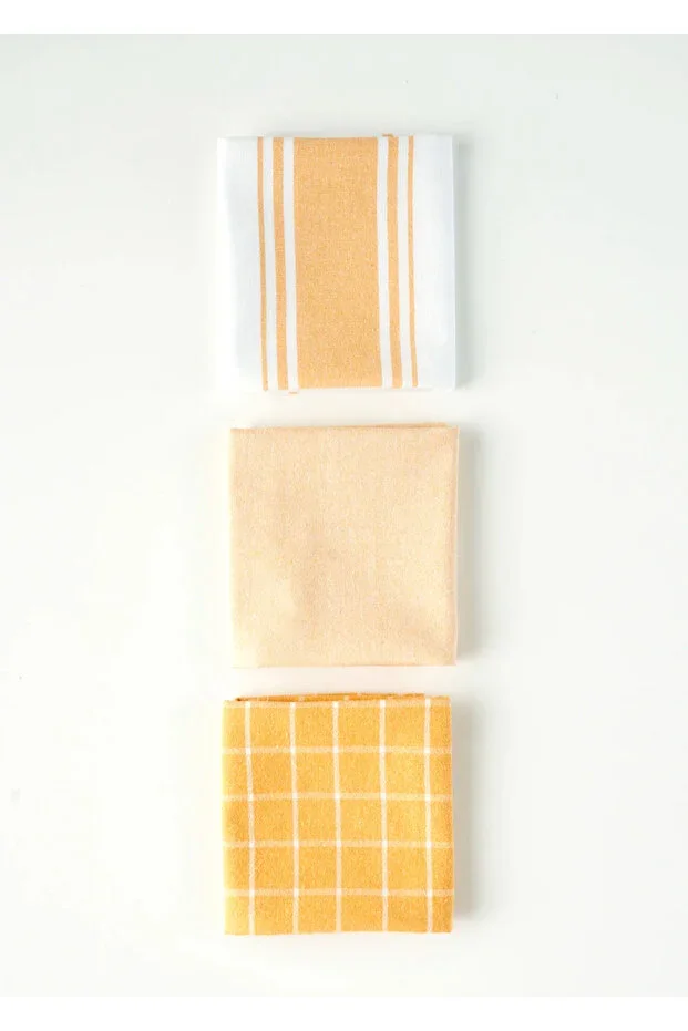 Juno Drying Cloth 3-pack Mustard (45x65 cm)