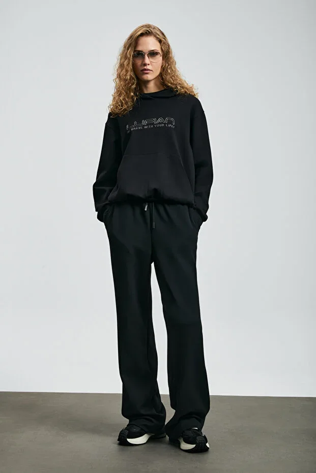 Cassa Women's Knit Sweatshirt Black