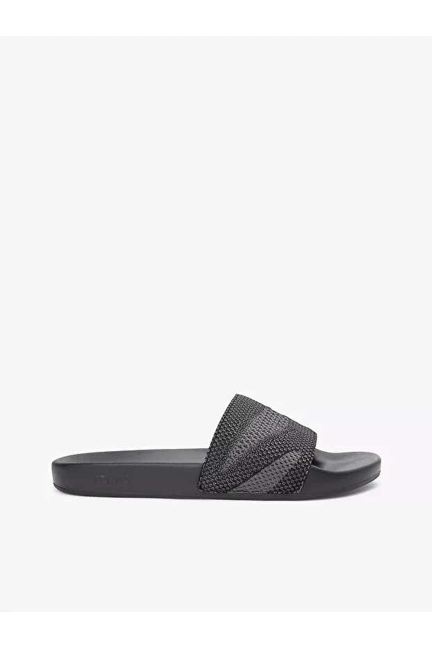 Men's Brand Logo Casual Navy Slippers EM0EM01697 C1G