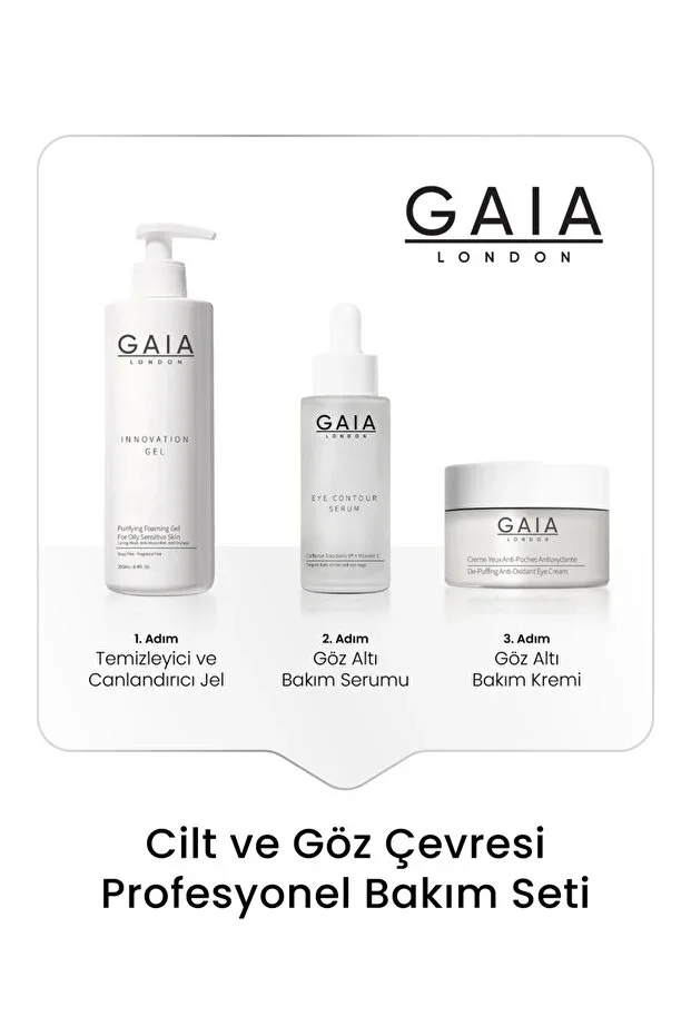 GAIA LONDON SKIN AND EYE CARE SET (EYE CREAM-EYE SERUM-INNOVATION GEL)