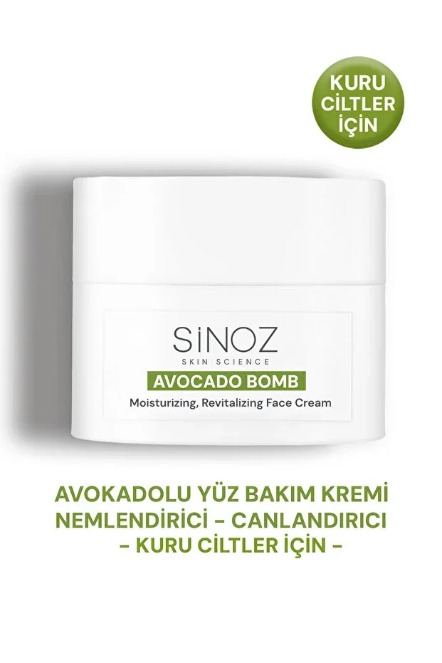 Avocado Bomb Face Care Cream - Moisturizing and Revitalizing for Dry Skin 50 ml