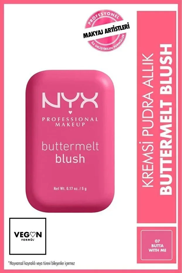 Buttermelt Blush Creamy Pink Powder Blush - 07 Butta With Me