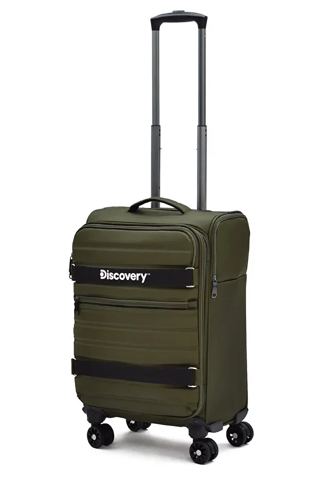 Cabin Size Fabric Suitcase Expandable Ultra Light Silent 8 Wheels Large Volume Multi-Compartment DSC-720
