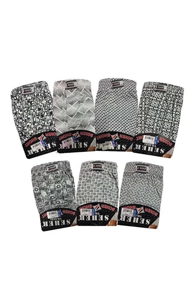 Empirme Men's 6-Piece Patterned Boxer - S-1 0007