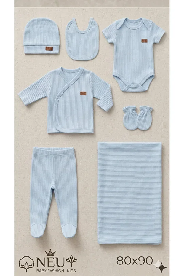 NEU KİDS- 7'LI HOSPITAL EXIT NEWBORN COTTON SET
