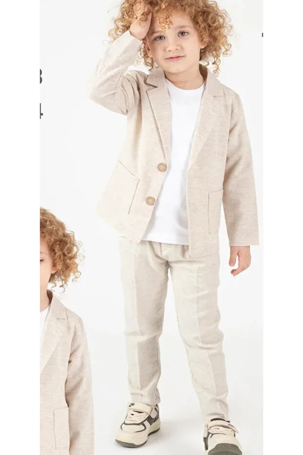 Boys' Linen Suit Jacket Sport Suit / Show / Special Occasion / Graduation Sport Suit
