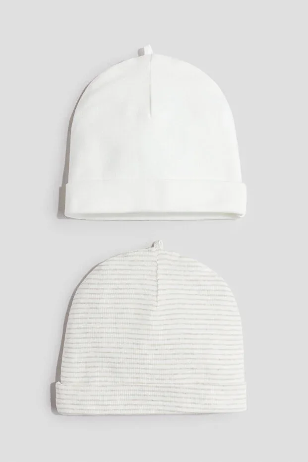 2-Piece Cotton Beanie