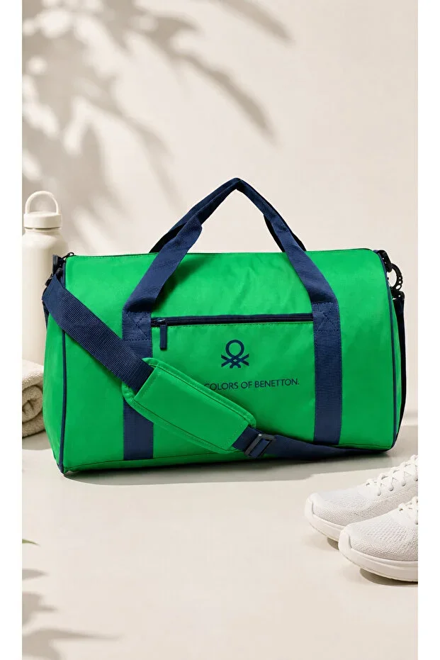 Green Unisex Shoulder Strap Travel Hand Luggage Sports Bag 25978