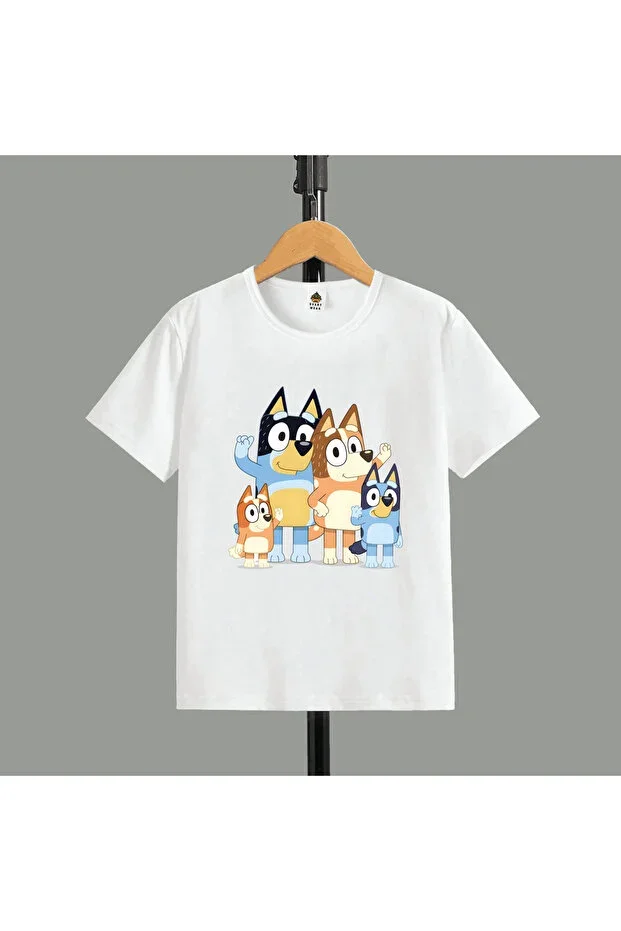 Bluey Print Premium Crew Neck Cotton Short Sleeve Kids & Teens T-Shirt