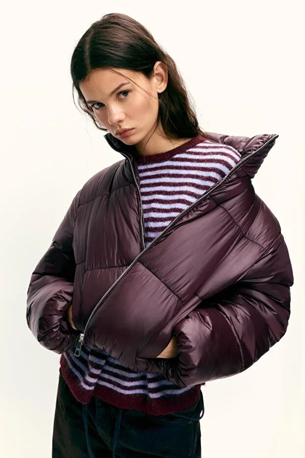Shiny puffer jacket