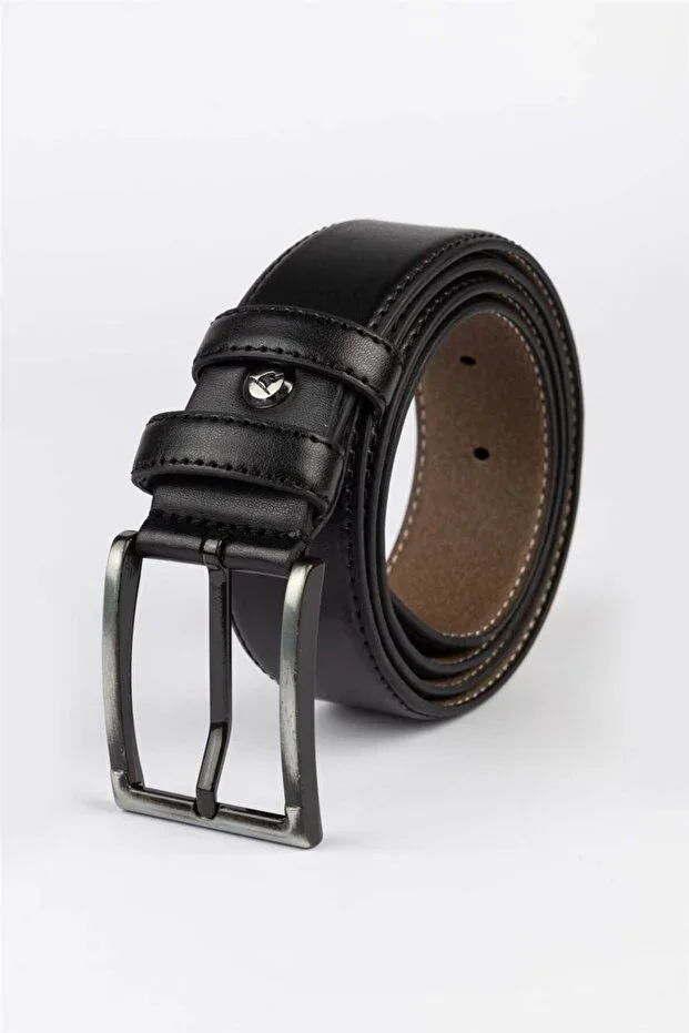 Men's 3.5 cm Classic Black Belt