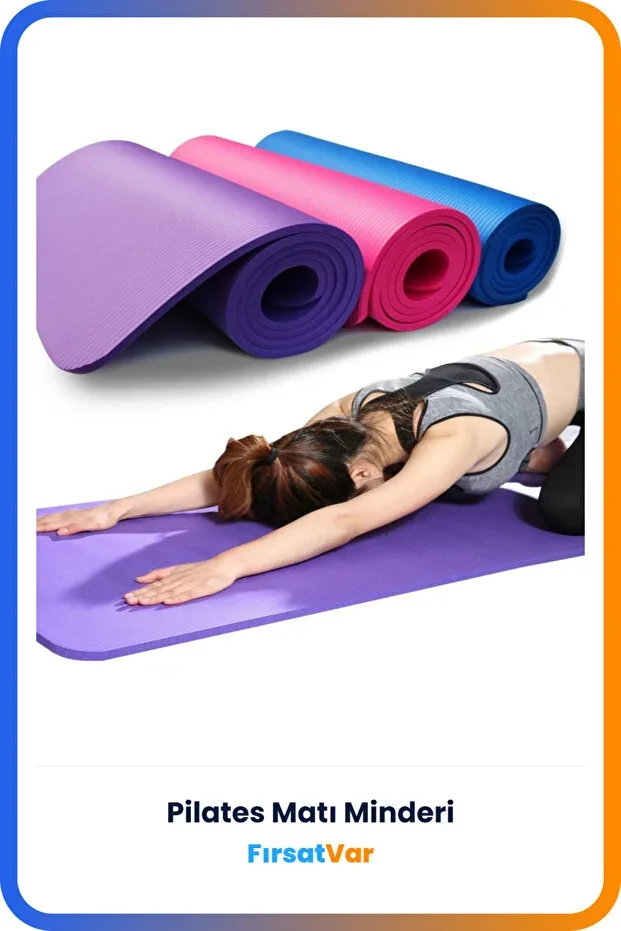 6 Mm Pilates Yoga Mat 50x140 Cm NBR Fitness Sports Exercise Mat