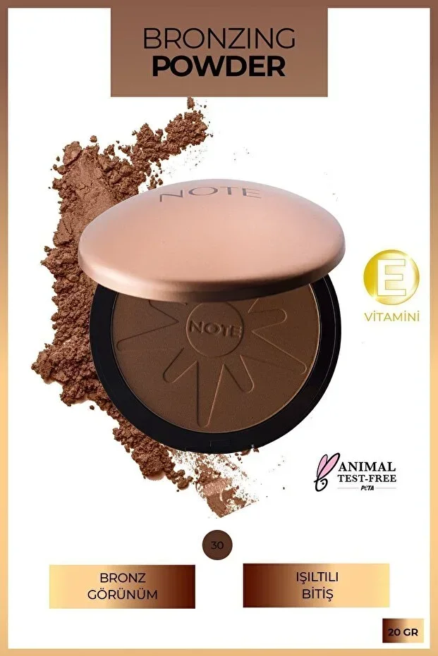 Bronzing Powder Bronzlaştırıcı Toz Pudra - 30 Dark Beige