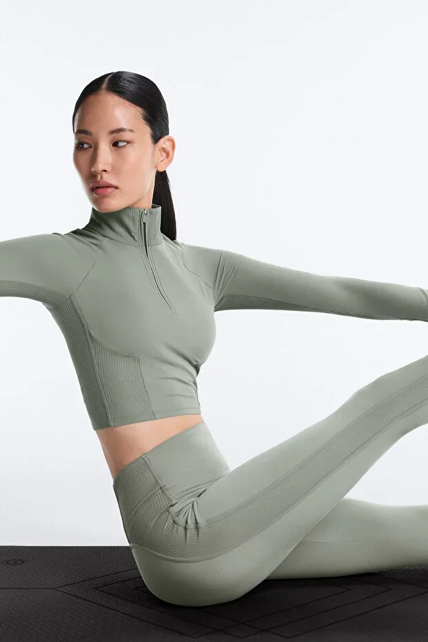 Oysho Comfortlux Ribbed Long-Sleeve T-shirt