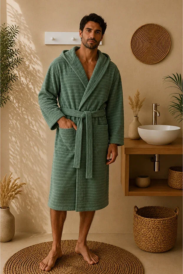 Nature Hooded Unisex Bathrobe