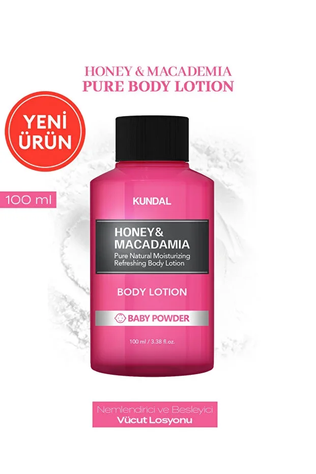 Moisturizing and Nourishing Body Lotion Honey & Macadamia Pure Body Lotion 100ml Baby Powder