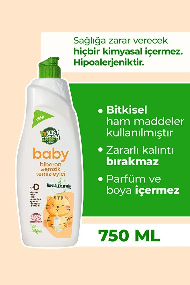 Baby Bottle and Pacifier Cleaner - Natural and Safe Cleaning for Your Babies (750 ML)