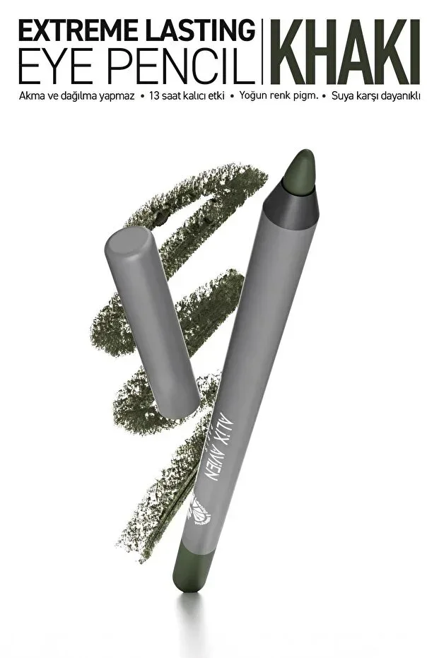 Long-Lasting Waterproof Smudge-Proof, Fade-Proof Green Eyeliner - Extreme Khaki