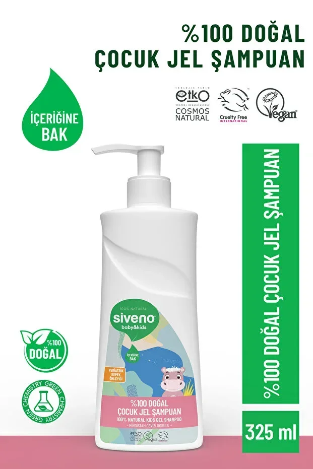 %100 Natural Newborn Baby Shampoo Hair Body Cradle Cap Preventer 325 ml