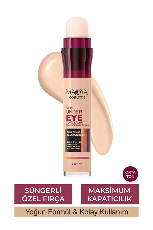 Intensive Coverage Nourishing Brightening Concealer with Applicator (MEDIUM TONE)