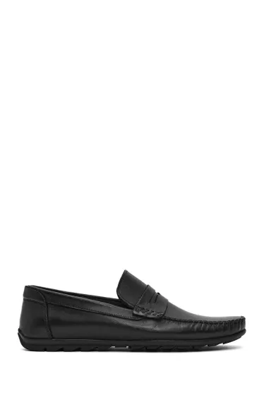 Erkek Siyah Deri Loafer 26SFD755018