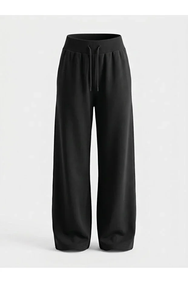 Women's Elastic Waist Wide Leg Palazzo Sweatpants 22143