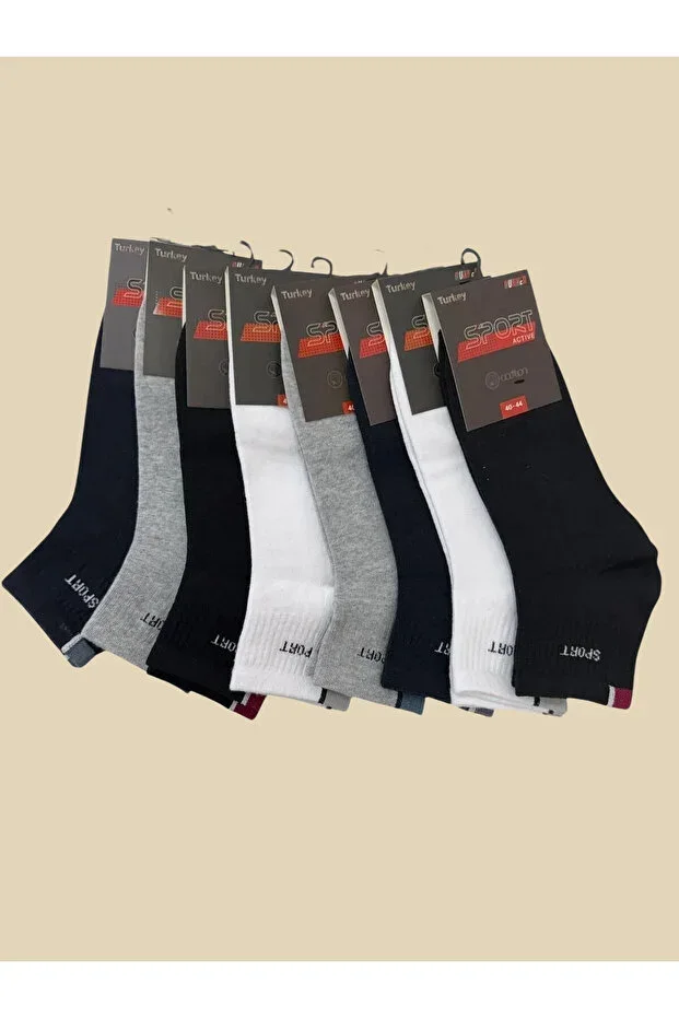 5-Piece Sport Cotton Men's Mid-Calf Socks