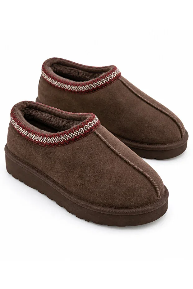 Women's Mini Suede Fur Lined High Thick Sole Winter Boots