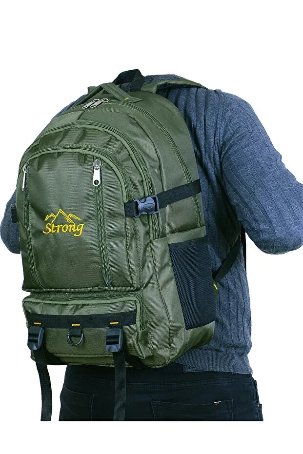 St-03 Mountaineer Waterproof Multi-Compartment Camping Bag Travel Mountaineer Backpack Khaki