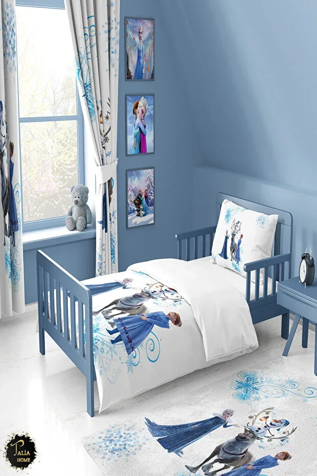 Frozen Patterned Children's and Baby Duvet Cover Set Tlan-312