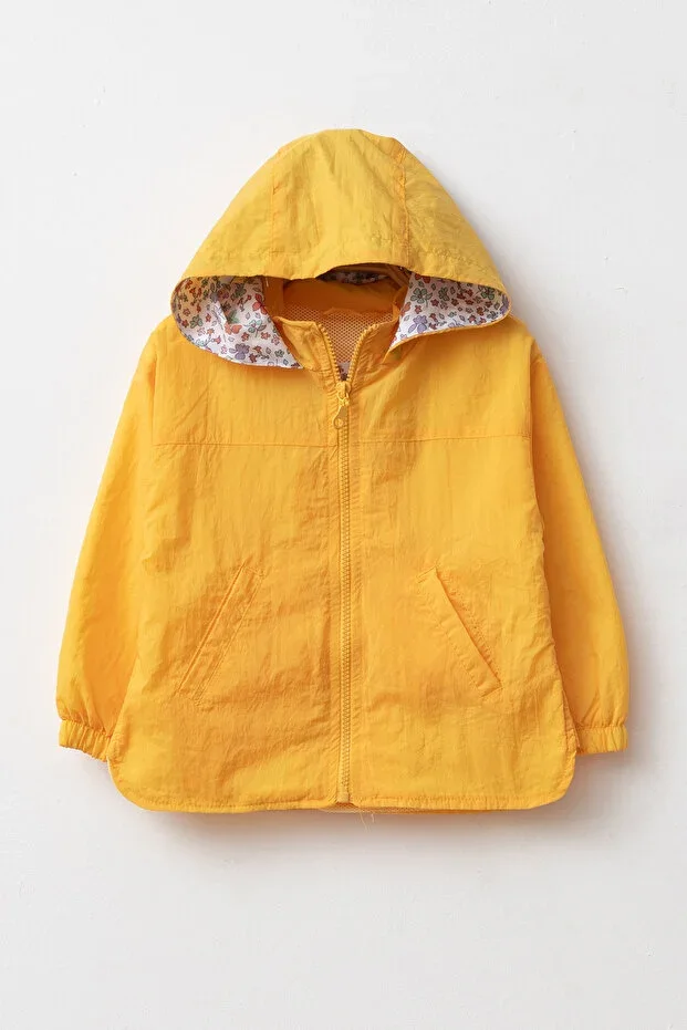Premium Hooded Girls Raincoat 2-9 Years Breathable Mesh Lined Lightweight Comfortable Stylish