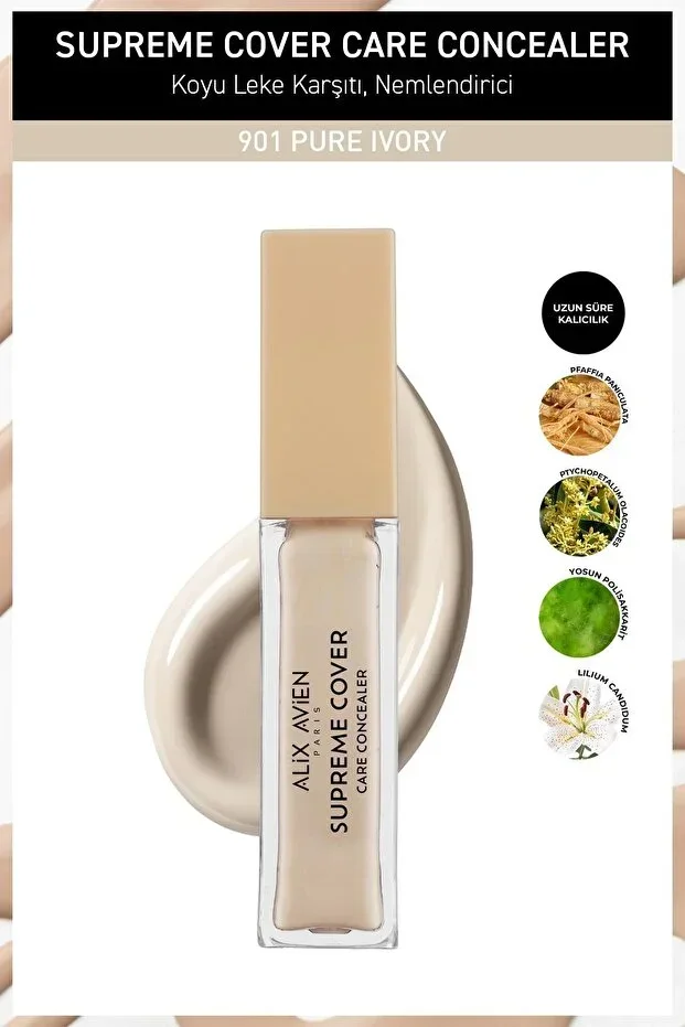 Long-lasting, Moisturizing, Cell Repairing, Anti-Spot Concealer - Supreme Cover Concealer 901 Pure Ivory