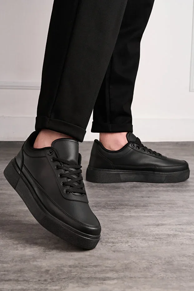 Black Daily Men's Orthopedic Sneaker Shoes -182